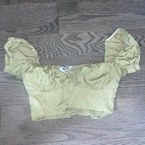 Princess Polly Green Crop Top